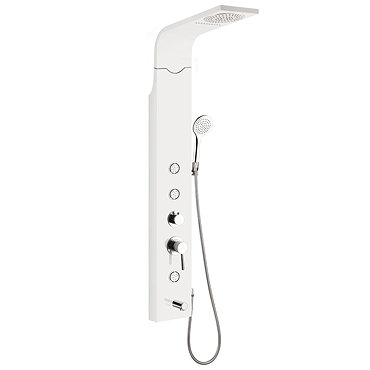 Orion Multi-Function Shower Tower Panel - White Profile Large Image