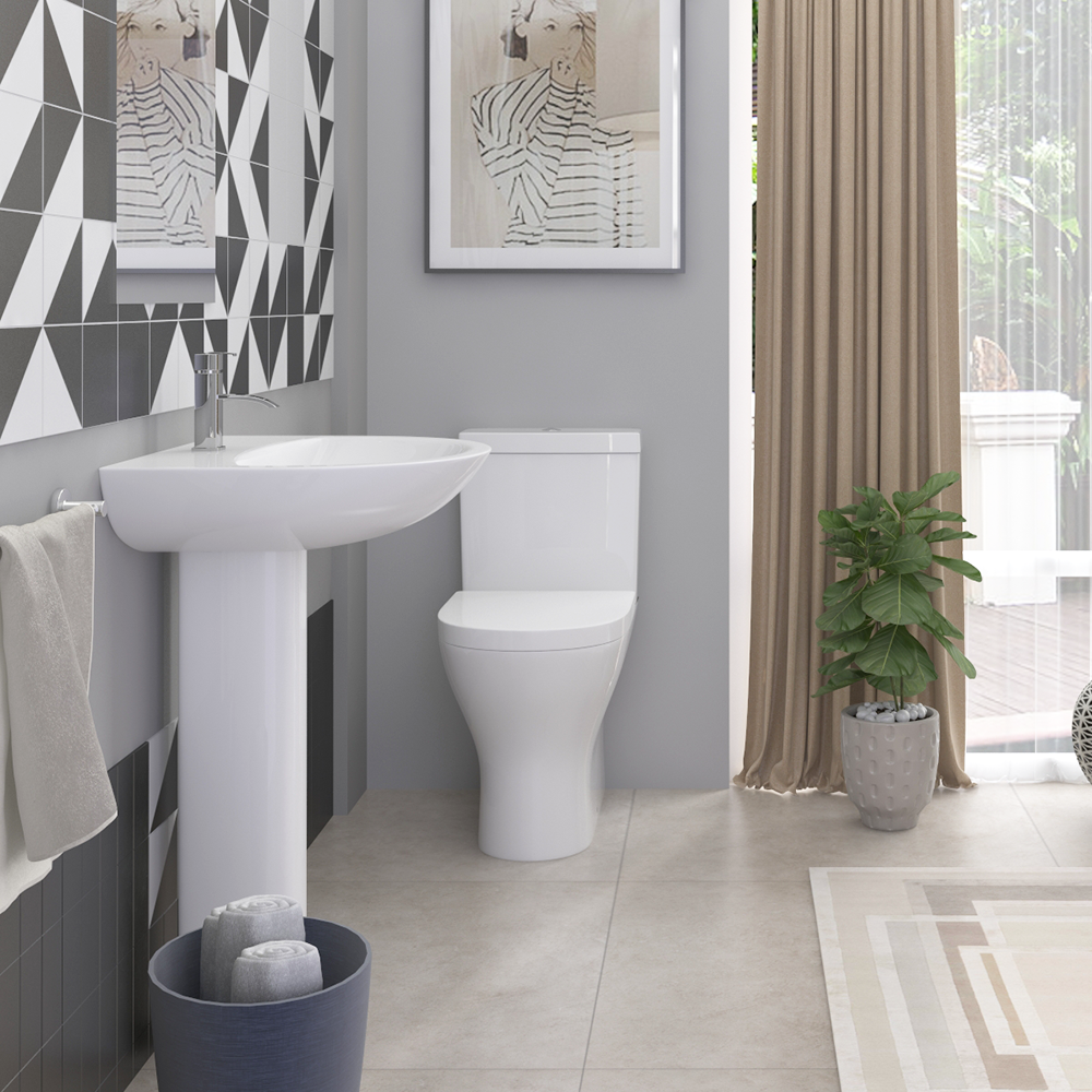 Orion Rimless Short Projection BTW Toilet + Soft Close Seat