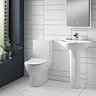 Orion Round Compact Close Coupled Toilet with Luxury Slim Soft Close Seat