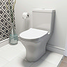 Orion Round Compact Close Coupled Toilet With Luxury Slim Soft Close Seat
