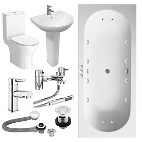 Orion Spa Complete Bathroom Suite Package 1800 x 800mm Bath