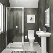 Orion Space Saving En Suite Bathroom Victorian Plumbing UK