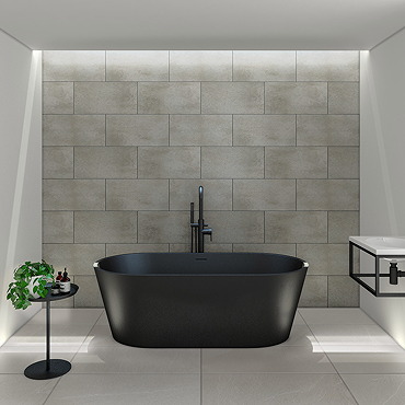 Orion Stone Grey Luxury Click Vinyl 610 x 305 Waterproof Wall Tiles (Pack of 14)