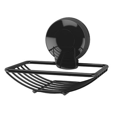 Orion SuctionLoc Black Soap Basket  Profile Large Image