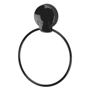 Orion SuctionLoc Black Towel Ring  Profile Large Image