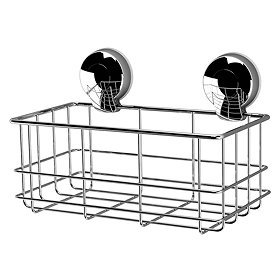 Orion SuctionLoc Chrome Bottle Shower Basket Large Image