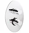 Orion Twin Shower Valve with Built-in Diverter Oval Plate Large Image