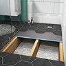 Orion Wetroom Square Shower Tray Former (Corner Waste)  Profile Large Image