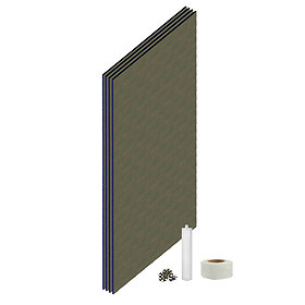 Orion Wetroom Tile Backer Board Wall Kit Large Image