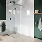 Orion White Arctic Sparkle 2400x1000x10mm PVC Shower Wall Panel  Feature Large Image
