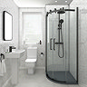 Orion White Diamond Galaxy 2400x1000x10mm PVC Shower Wall Panel Large Image