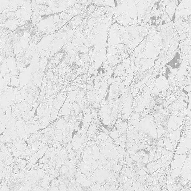 Orion White Granite 2400x1000x10mm PVC Shower Wall Panel Victorian