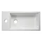 Orlando Compact Wall Hung Basin and Cabinet W450 x D250mm - White Gloss Profile Large Image
