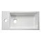 Orlando Wall Mounted Basin and Cabinet with Mirror - White Gloss Feature Large Image