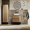 Osaka 600mm Round LED Illuminated Anti-Fog Bathroom Mirror Matt Black