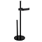 Osaka Freestanding Toilet Roll Holder - Matt Black