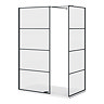 Osaka Matt Black 1400 x 800mm Wet Room (inc. Screen, Side Panel + Tray)