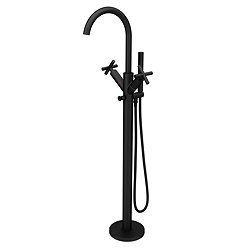 Osaka Matt Black Freestanding Bath Shower Mixer Tap