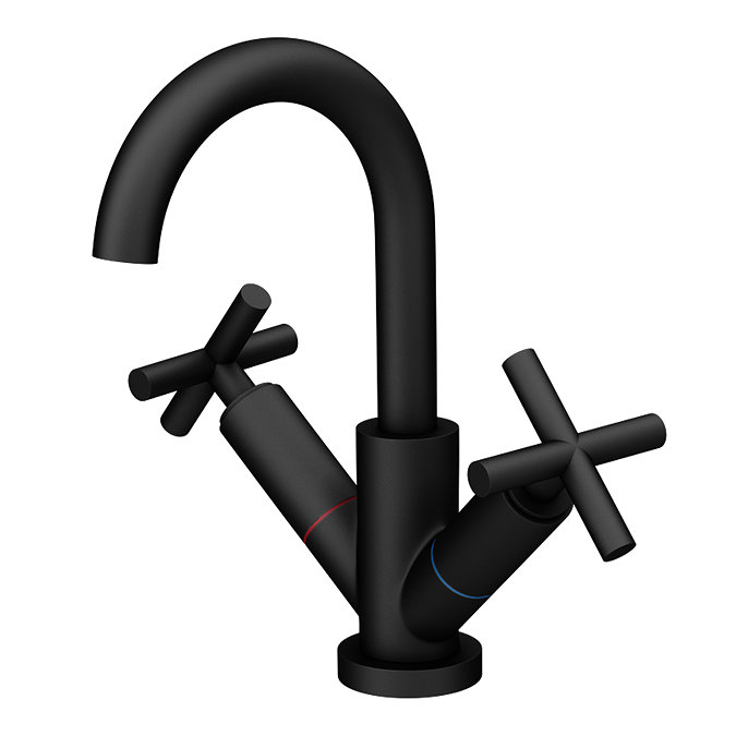 Osaka Mono Basin Mixer Tap Matt Black