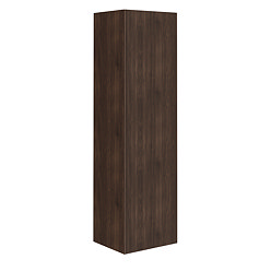 Osaka Slatted Dark Oak 1 Door Wall Hung Tall Storage Unit