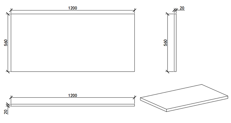Osaka Slatted Dark Oak 1200mm Wall Hung 2-Drawer Vanity Unit with White Stone Worktop