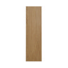 Osaka Slatted Oak 1 Door Wall Hung Tall Storage Unit