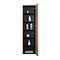 Osaka Slatted Oak 1 Door Wall Hung Tall Storage Unit