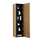 Osaka Slatted Oak 1 Door Wall Hung Tall Storage Unit