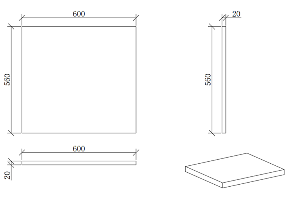 Osaka Slatted Oak 600mm Wall Hung Vanity with White Stone Worktop & Round Countertop Basin