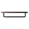Osaka Wooden Towel Shelf with Rail - Dark Oak