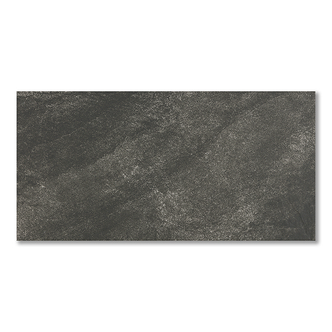 Oscura Black Stone Effect Wall and Floor Tiles - 303 x 613mm