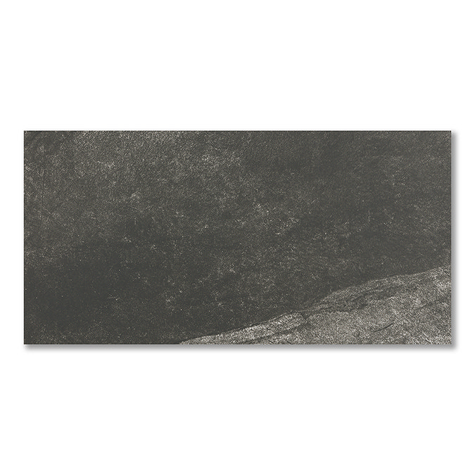 Oscura Black Stone Effect Wall and Floor Tiles - 303 x 613mm