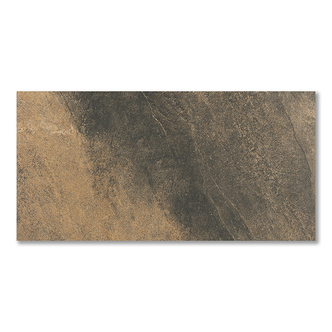 Oscura Brown Stone Effect Wall and Floor Tiles - 303 x 613mm