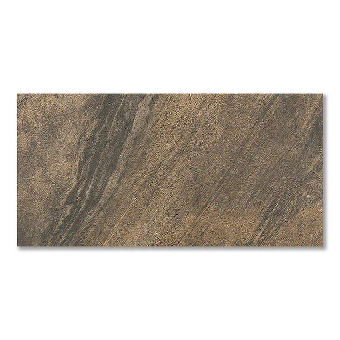 Oscura Brown Stone Effect Wall and Floor Tiles - 303 x 613mm