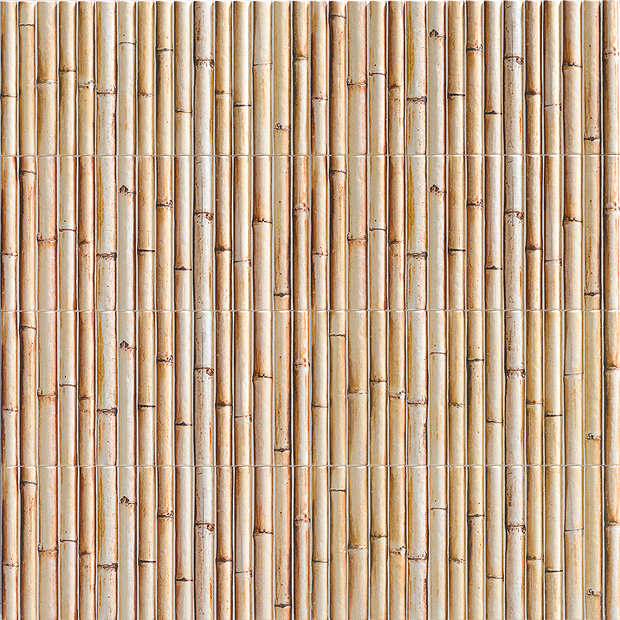 Otaru Bamboo Effect Cream Wall Tiles - 150 x 300mm