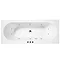 Otley 1700 x 750 10 Jet Whirlpool Round Double Ended Acrylic Bath Large Image