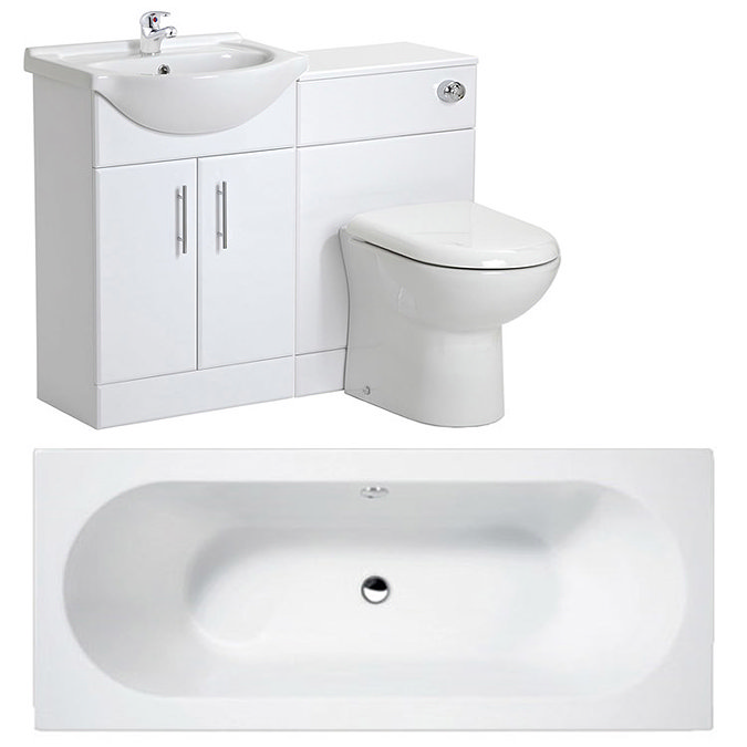 Otley 5 Piece Vanity Unit Bathroom Suite Large Image