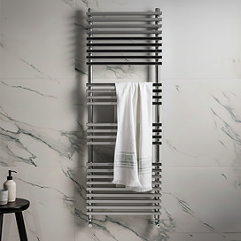 Otsu Chrome W500 x H1400mm Heated Towel Rail