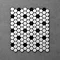 Otsu Hexagon Black & White Mosaic Tile