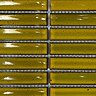 Stonehouse Studio Otsu Concave Kit-Kat Mosaic Tile Sheet Gloss Yellow Speckled - 295 x 295mm
