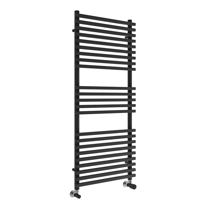 Otsu Matt Black W500 x H1170mm Heated Towel Rail