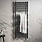 Otsu Matt Black W500 x H1400mm Heated Towel Rail