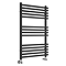 Otsu Matt Black W500 x H800mm Heated Towel Rail
