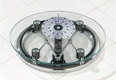 Oval Glass Bathroom Scale (Smaller Version) Large Image