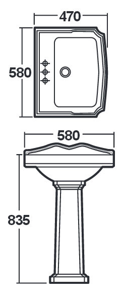 Oxford 1600 Complete Bathroom Suite