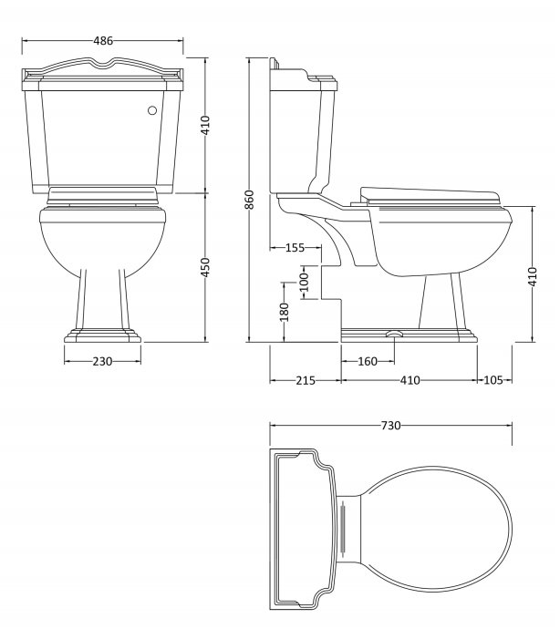 Oxford 1600 Complete Bathroom Suite
