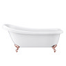 Oxford 1710 Roll Top Slipper Bath + Rose Gold Leg Set  Feature Large Image