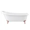 Oxford 1710 Roll Top Slipper Bath + Rose Gold Leg Set Feature Large Image
