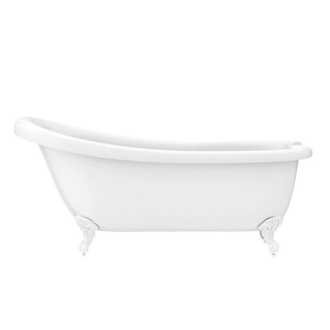 Oxford 1710 Roll Top Slipper Bath + White Leg Set  Standard Large Image