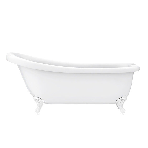 Oxford 1710 Roll Top Slipper Bath + White Leg Set Victorian Plumbing UK